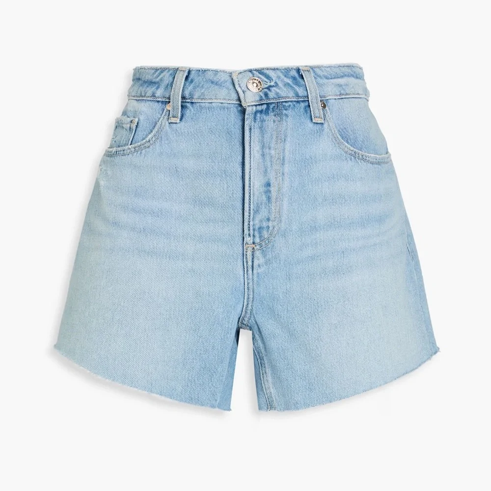 Paige High Rise Noella Shorts Light Blue Wash - Picture 3 of 7